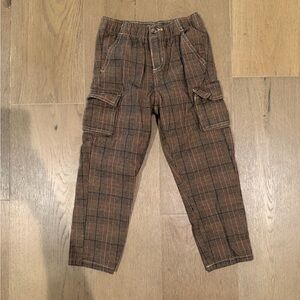 Old Navy Men's Tan Plaid Cargo Pants